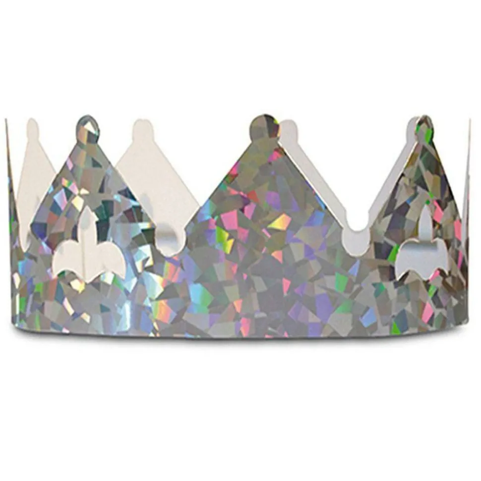 CHEVALIER DIFFUSION - 2 couronnes en carton pour galette des rois - holographique