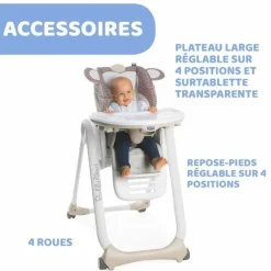 CHICCO - Chicco - chaise haute polly 2 monkey