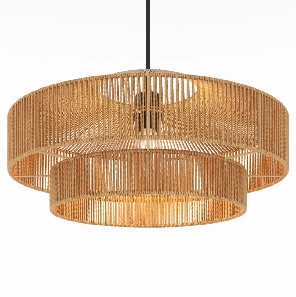 Clairia - suspension ronde en papier de corde 60 cm