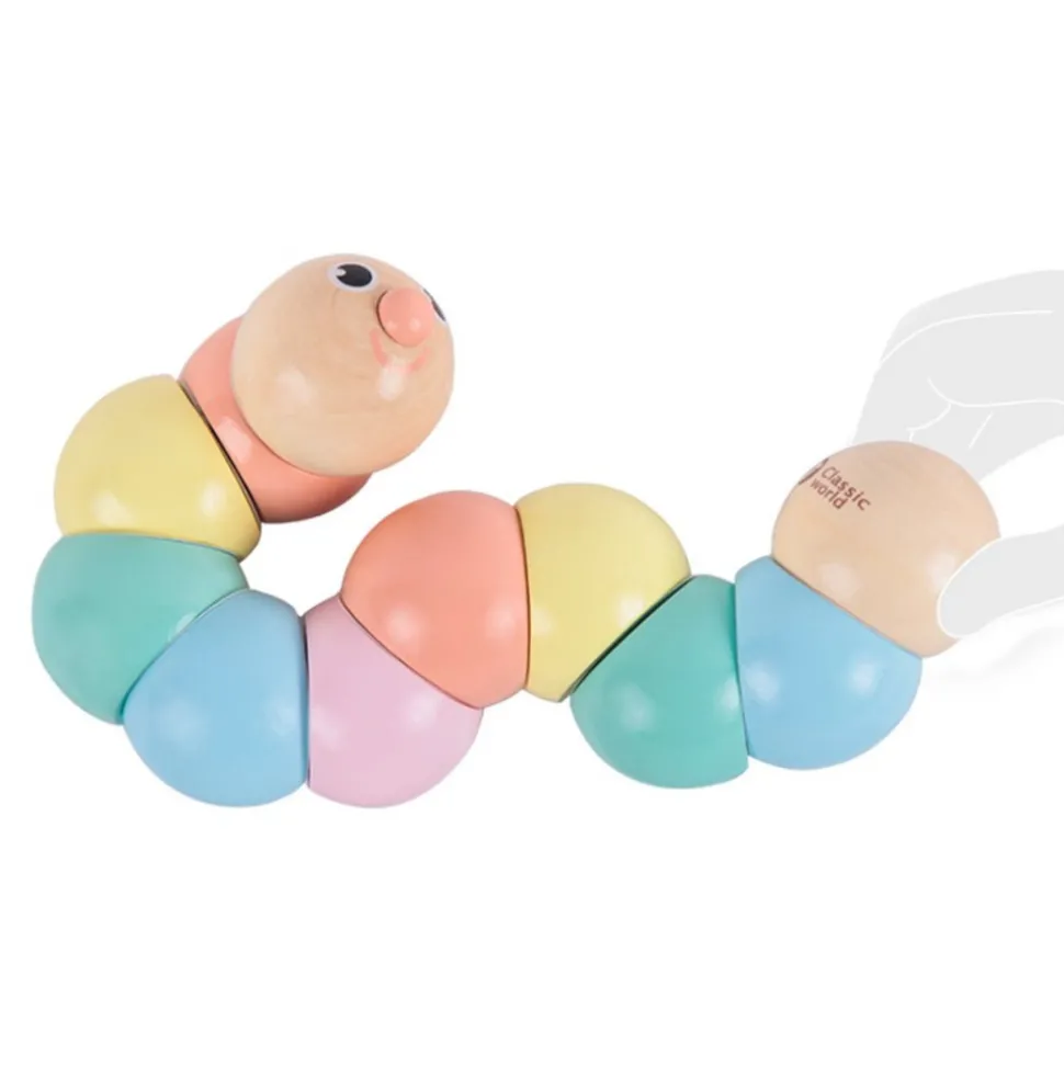 CLASSIC WORLD - Chenille articulée en bois