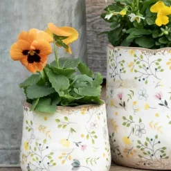 CLAYRE & EEF - Pot de fleurs multicolore céramique 21x21x19cm