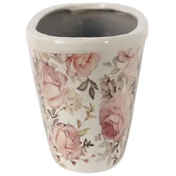 CLAYRE & EEF - Pot de fleurs rose céramique 27x13x14cm
