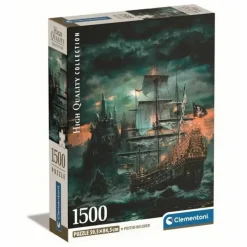 CLEMENTONI - Clementoni - 1500 p bateau de pirate - 59,2 x 84,3 cm