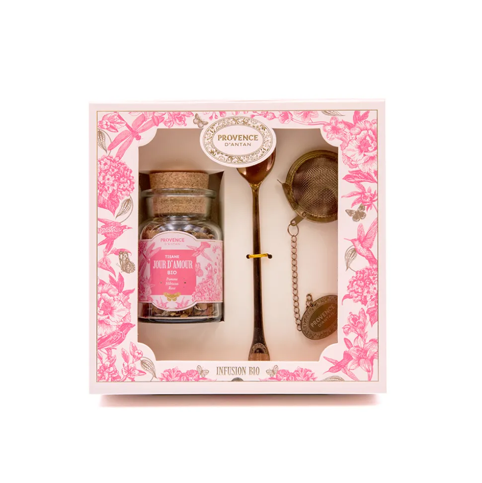 Coffret d'infusions bio ''Jour d'amour'', en vrac - 50g