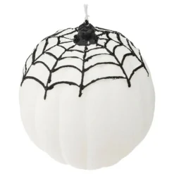 COMPTOIR DE LA BOUGIE - Bougie déco "toile d'araignée" 6cm blanc & noir