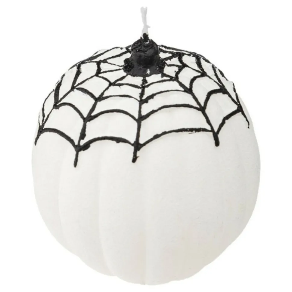 COMPTOIR DE LA BOUGIE - Bougie déco "toile d'araignée" 6cm blanc & noir