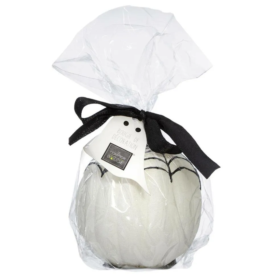 COMPTOIR DE LA BOUGIE - Bougie déco "toile d'araignée" 6cm blanc & noir