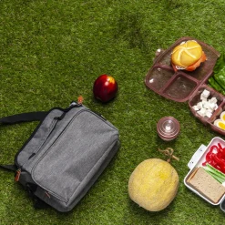 COOK CONCEPT - Lunch bag gris zippé 25,4x20,3x12,7cm