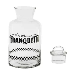 COTE TABLE - Bocal verre transparent côté table 15x28cm