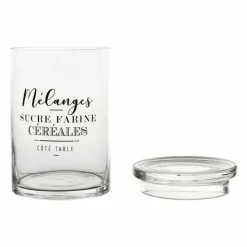 COTE TABLE - Pot en verre papilles 20cm