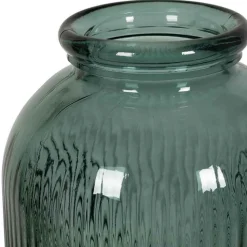 COTE TABLE - Vase aheli émeraude verre recyclé 25x72cm