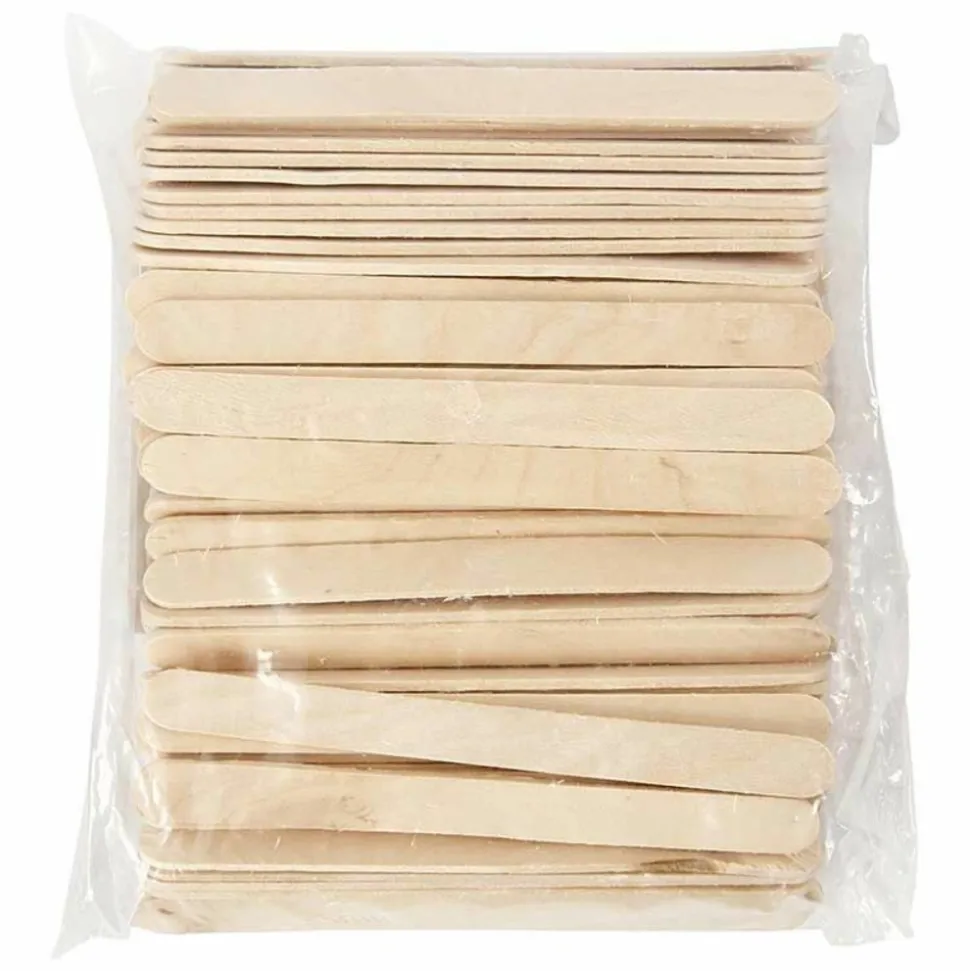 CREOTIME - 200 bâtonnets de bois - 11,5 x 1 cm