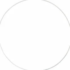 CREOTIME - 5 cercles en métal blanc - ø 30 cm