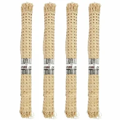 CREOTIME - 4 rouleaux de cannage en rotin tressage large 40 x 50 cm