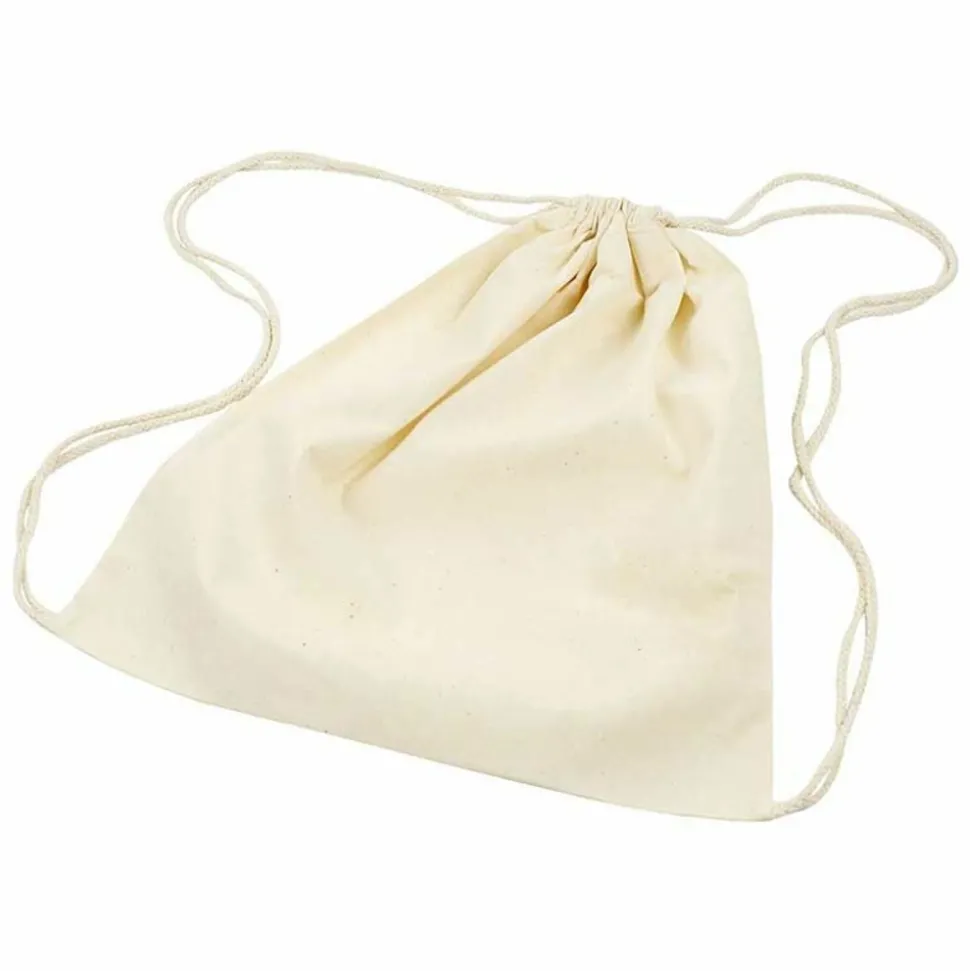 CREOTIME - 3 sacs à cordons en tissu à customiser 37 x 41 cm