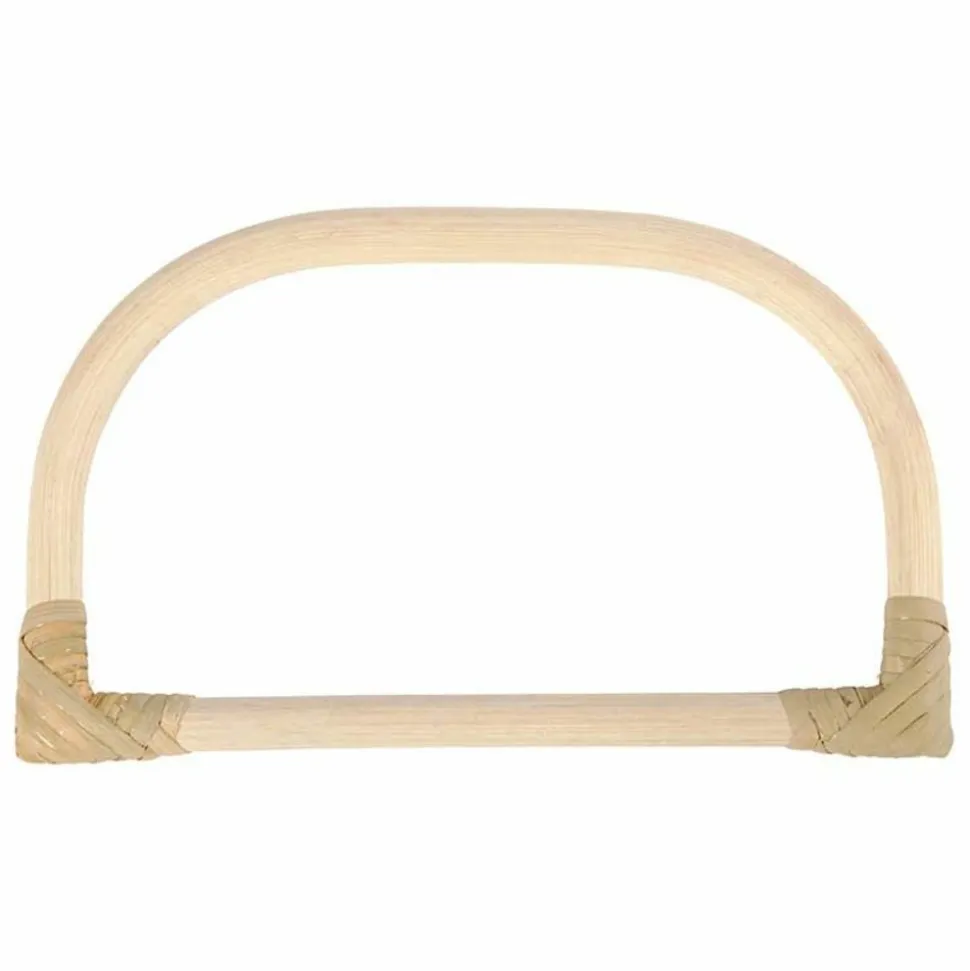 CREOTIME - Anse de sac arrondi en bambou 15,5 x 9 cm
