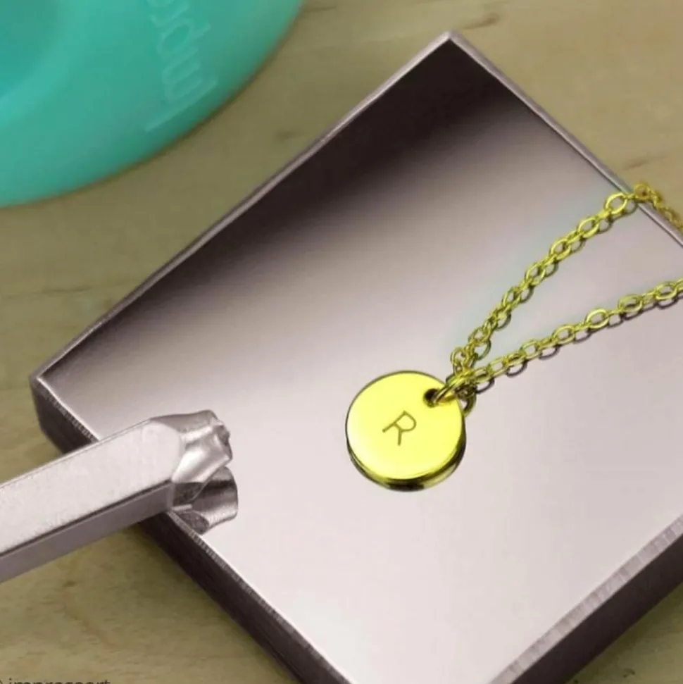 CREOTIME - Bloc en acier support pour gravure de métal - 5 x 5 cm