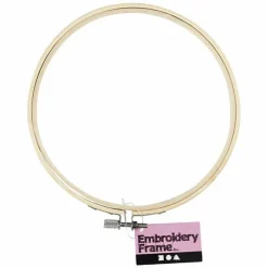 CREOTIME - Cadre de broderie en bois ø 15 cm
