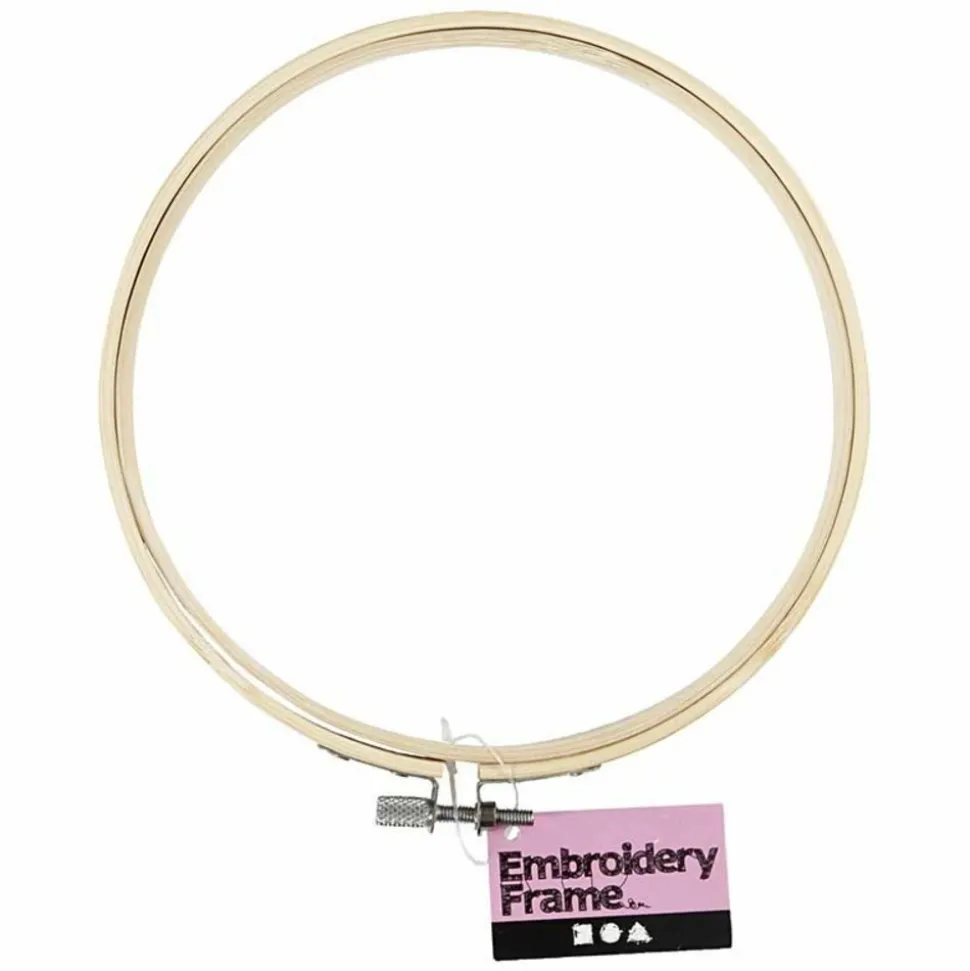 CREOTIME - Cadre de broderie en bois ø 15 cm