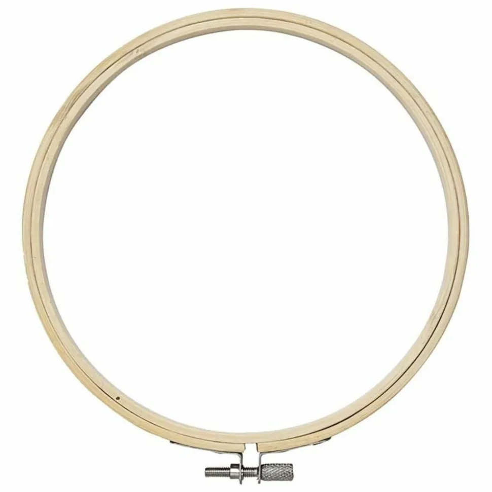 CREOTIME - Cadre de broderie en bois ø 15 cm