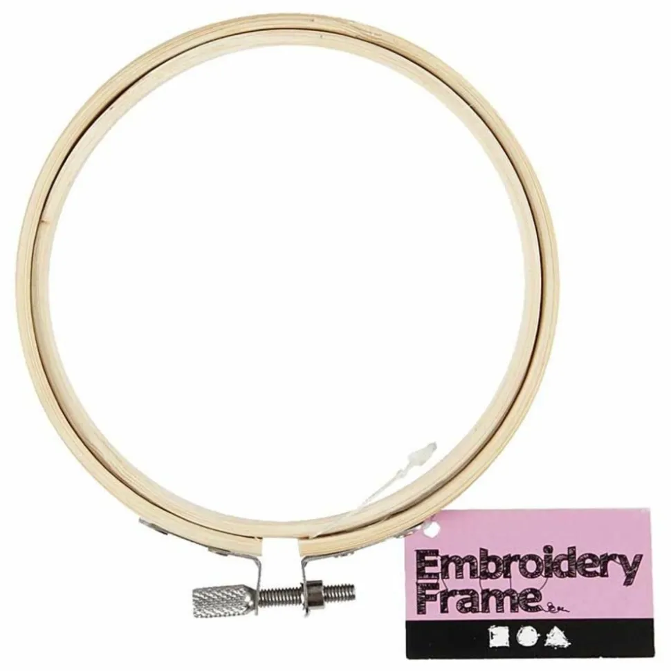 CREOTIME - Cadre de broderie en bois ø 10 cm