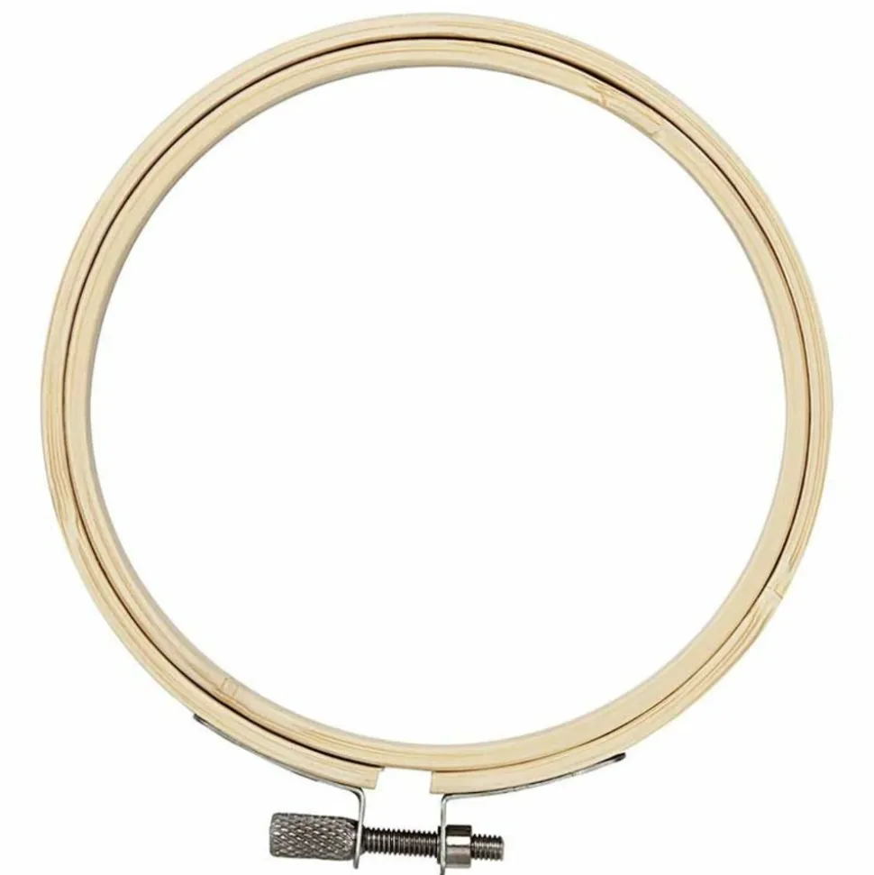 CREOTIME - Cadre de broderie en bois ø 10 cm