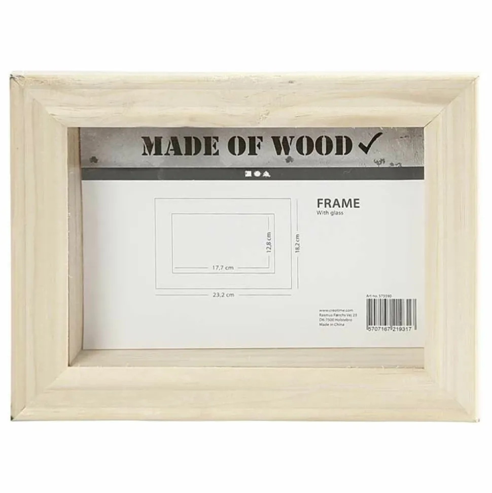 CREOTIME - Cadre en bois 3d - 23,2 x 18,2 x 2,5 cm