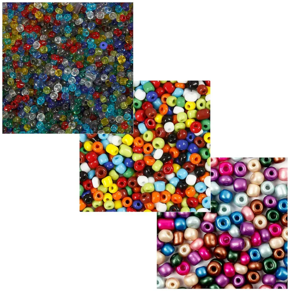 CREOTIME - Perles de rocaille ø 4 mm - 390 g