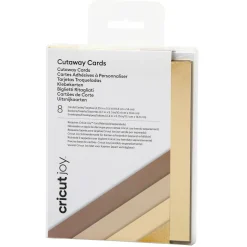 CRICUT - 8 cartes adhésives et enveloppes café / chocolat - cricut