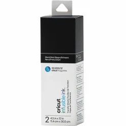 CRICUT - 4 feuilles de transfert pour mug press - noir + bleu