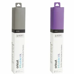 CRICUT - 4 feuilles de transfert - gris/ violet - cricut
