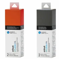 CRICUT - 4 feuilles de transfert pour mug press - rouge + gris