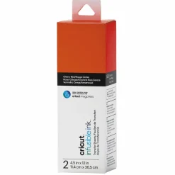 CRICUT - 4 feuilles de transfert pour mug press - rouge + gris