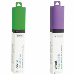 CRICUT - 4 feuilles de transfert - violet/ vert - cricut