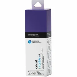 CRICUT - 4 feuilles de transfert pour mug press - violet + bleu