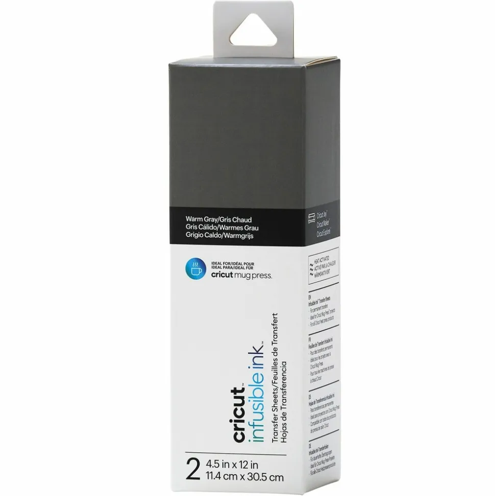 CRICUT - 4 feuilles de transfert pour mug press - violet + gris