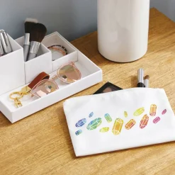 CRICUT - 3 pochettes en tissu en blanc à customiser - cricut