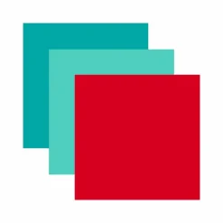 CRICUT - 3 vinyles permanents 91 x 33 cm - menthe, rouge, aqua