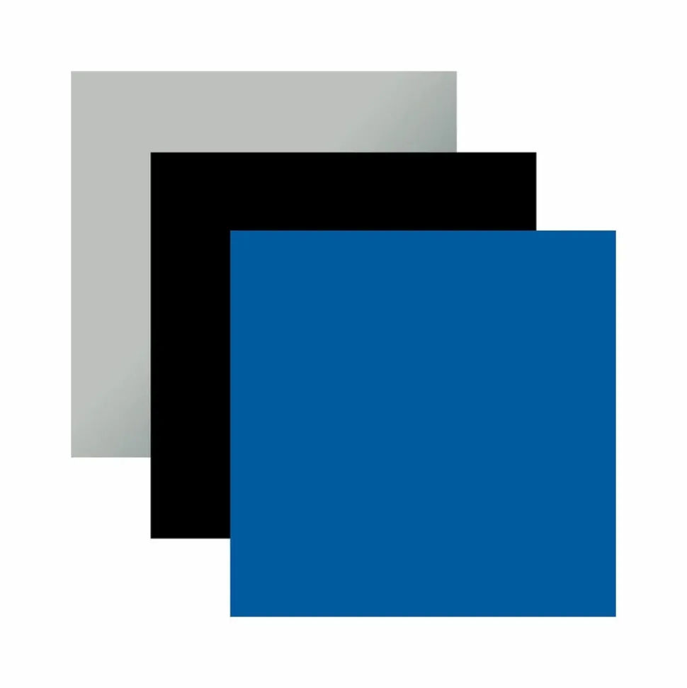 CRICUT - 3 vinyles permanents 91 x 33 cm - bleu, noir, argenté