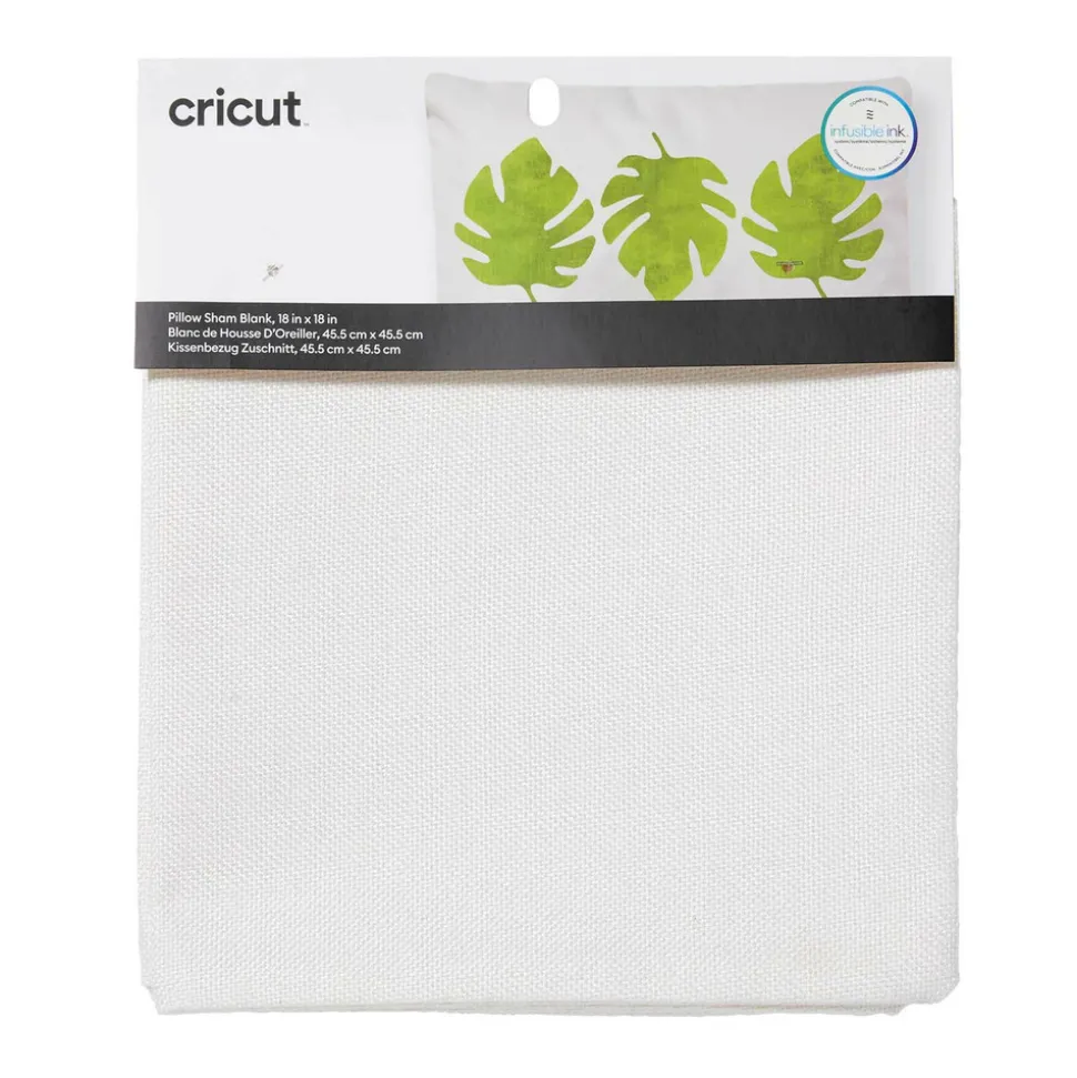 CRICUT - Housse de coussin crème à customiser 45,5 x 45,5 cm - cricut