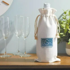 CRICUT - Sac bouteille en tissu blanc à personnaliser - cricut