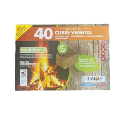 Cubes allume-feux végétal x40 pièces