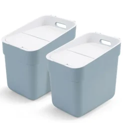 CURVER - Poubelle ready to collect 20 l bleu clair