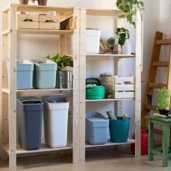 CURVER - Poubelle ready to collect 20 l bleu clair