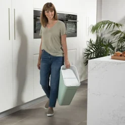 CURVER - Poubelle ready to collect 30 l vert menthe