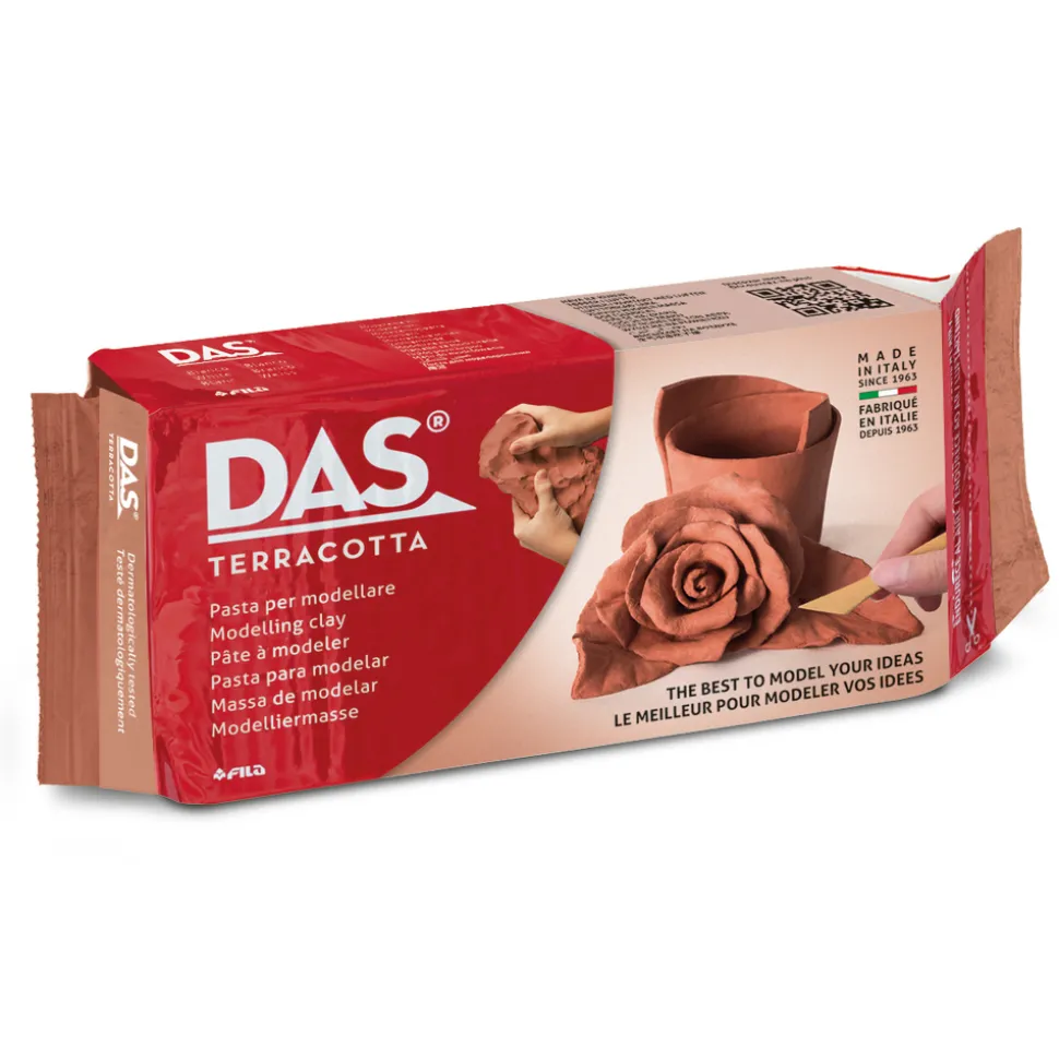 DAS - Pâte à modeler DAS Pain de 500g terra cotta