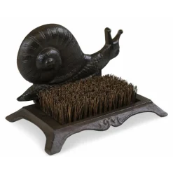 DÉCORATION D'AUTREFOIS - Gratte-pied fonte fonte marron - décoration d'autrefois