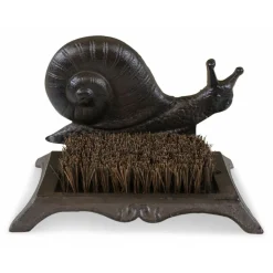 DÉCORATION D'AUTREFOIS - Gratte-pied fonte fonte marron - décoration d'autrefois