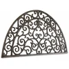 DÉCORATION D'AUTREFOIS - Paillasson demi-lune fonte fonte marron - décoration d'autrefois