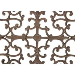 DÉCORATION D'AUTREFOIS - Paillasson rectangulaire fonte fonte marron - décoration d'autrefois